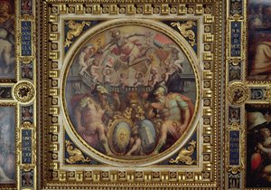 Allégorie des quartiers de San Giovanni et Santa Maria Novella du plafond de la Sala dei Cinquecento, 1565